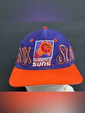 Vintage NBA Phoenix Suns Graffiti Snapback Twill Hat 90’s Drew Pearson SPELLOUT